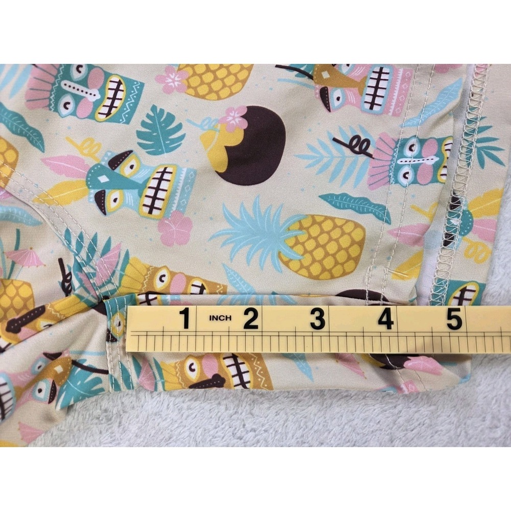 Two Left Feet Swim Trunks XXL Tropical Tiki Pineapple Beach Shorts Mesh Lined - Picture 7 of 8